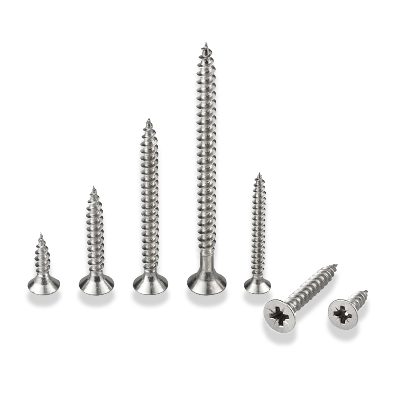 Double countersunk head chipboard screw