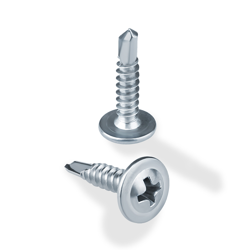 Truss wafer head self drilling screw