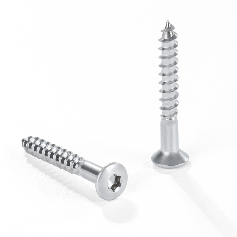 Slotted countersunk head wood screws